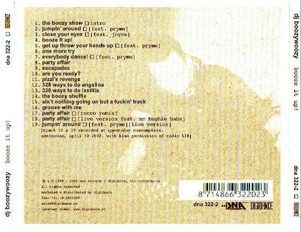 DJ BoozyWoozy : Booze It Up! (CD, Album)