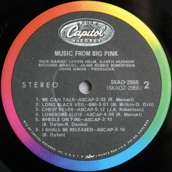 The Band : Music From Big Pink (LP, Album, Los)