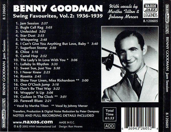 Benny Goodman : Jam Session (Swing Favourites Vol. 2 1936-1939) (CD, Comp)