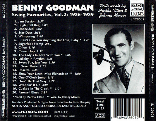 Benny Goodman : Jam Session (Swing Favourites Vol. 2 1936-1939) (CD, Comp)
