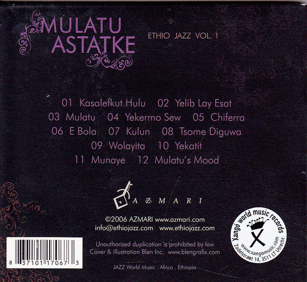 Mulatu Astatke : Ethio Jazz Vol. 1 (CD, Album)