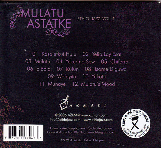 Mulatu Astatke : Ethio Jazz Vol. 1 (CD, Album)