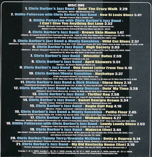 Chris Barber's Jazz Band : The Pye Jazz Anthology (2xCD, Album, Comp)