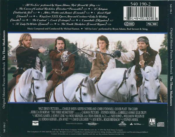 Michael Kamen : The Three Musketeers (Original Motion Picture Soundtrack) (CD)