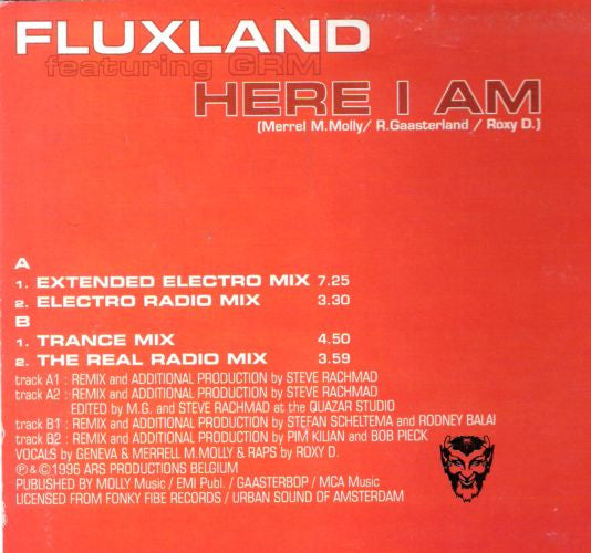 Fluxland (2) Featuring G.R.M. : Here I Am (12")
