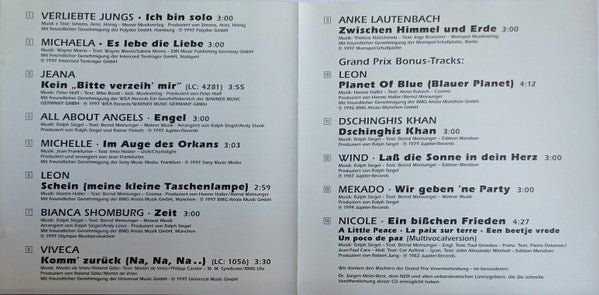 Various : Der Countdown Läuft - Deutsche Vorentscheidung Zum Eurovision Song Contest 1997 (CD, Comp)