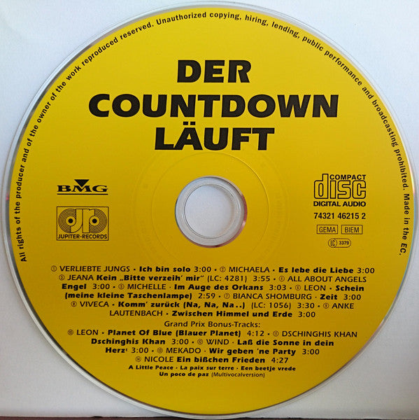Various : Der Countdown Läuft - Deutsche Vorentscheidung Zum Eurovision Song Contest 1997 (CD, Comp)