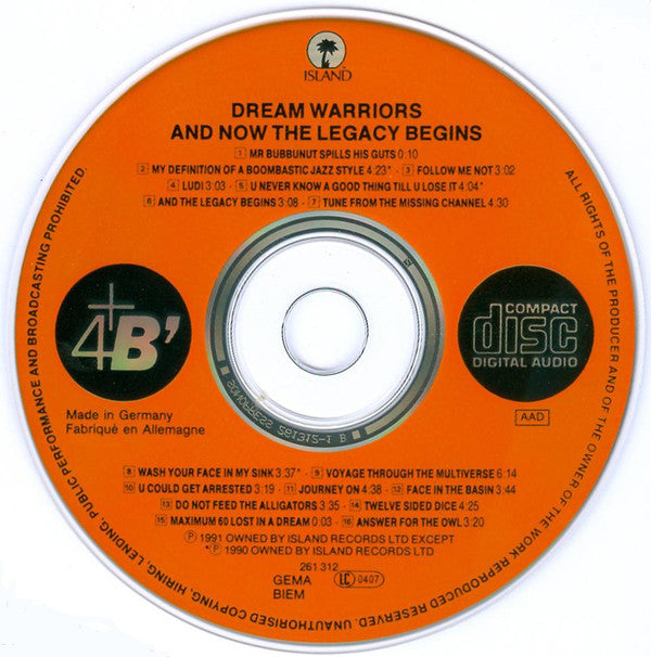 Dream Warriors : And Now The Legacy Begins (CD, Album)