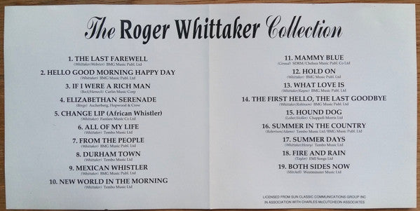 Roger Whittaker : The Roger Whittaker Collection (CD, Comp)