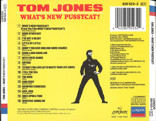 Tom Jones : What's New Pussycat? (CD, Album, RE)