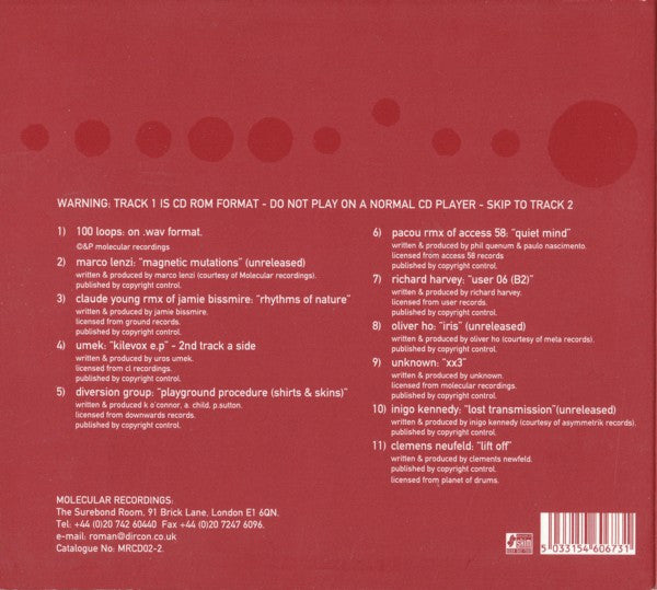 Various : Bio Molecular Rhythms Volume Two (CD, Comp, Enh)