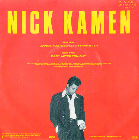 Nick Kamen : Loving You Is Sweeter Than Ever (7", Single)