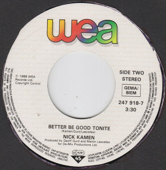 Nick Kamen : Tell Me (7", Single)