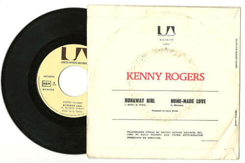 Kenny Rogers : Runaway Girl (7", Single)