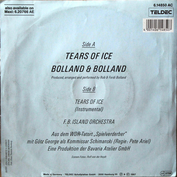 Bolland & Bolland : Tears Of Ice (7", Single)