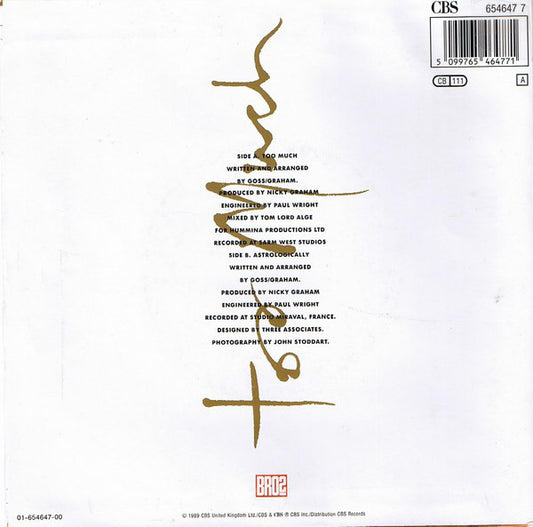 Bros : Too Much (7", Single)
