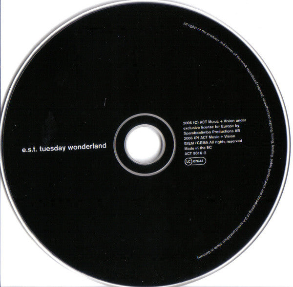 E.S.T. : Tuesday Wonderland (CD, Album, Dig)