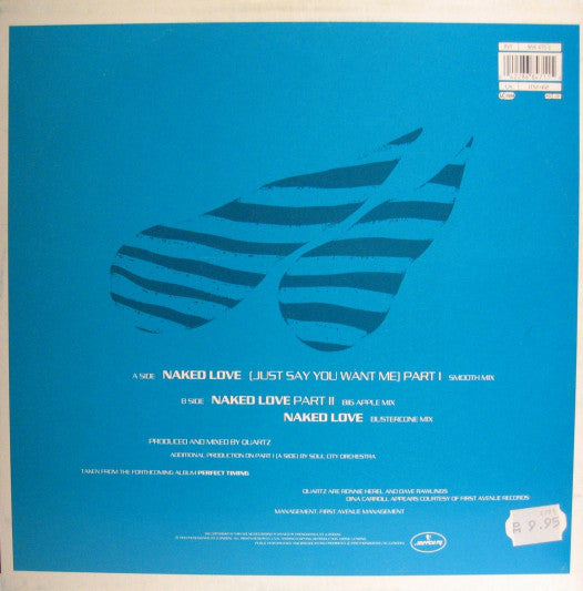 Quartz (2) With Dina Carroll : Naked Love (Just Say You Want Me) (12", Bla)