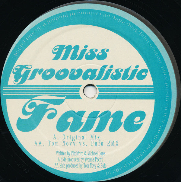 Miss Groovalistic : Fame (12")