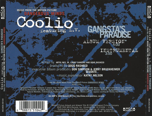 Coolio Featuring LV : Gangsta’s Paradise (CD, Single)