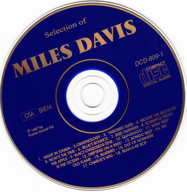 Miles Davis : Selection (2xCD, Comp, RE, RM)