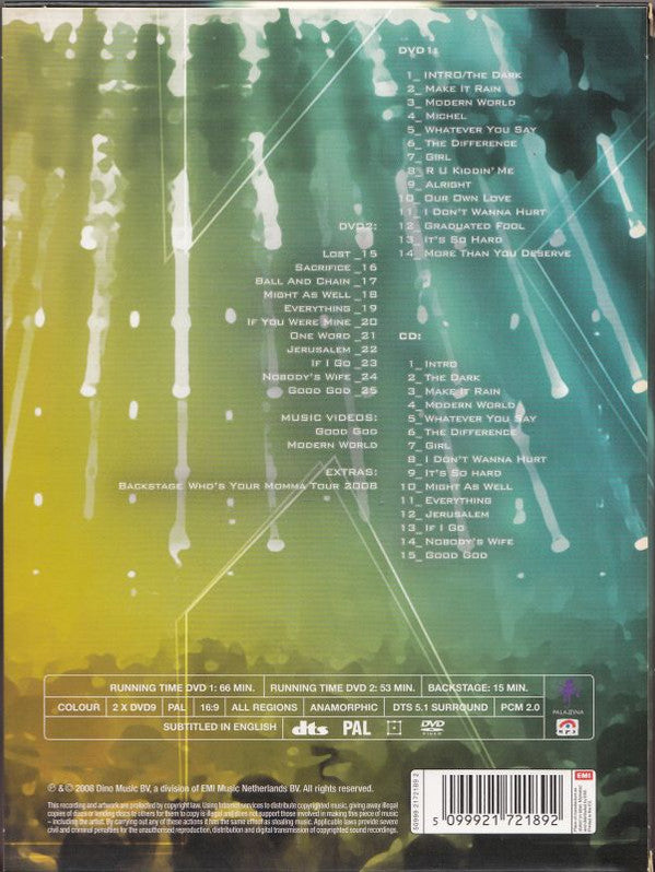 Anouk : Live At Gelredome (2xDVD, PAL + CD, Album)