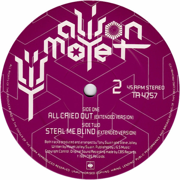 Alison Moyet : All Cried Out (12", Single)