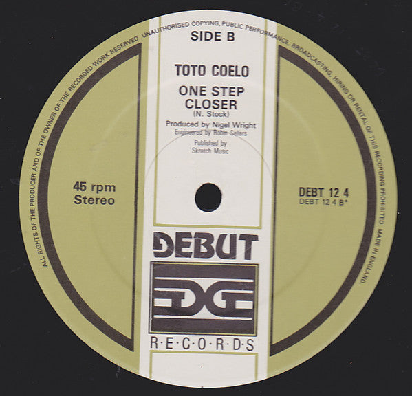 Toto Coelo : Girl's Night Out (12")