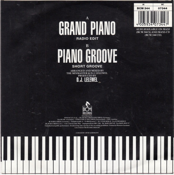 The Mixmaster : Grand Piano (7", Single, Sil)