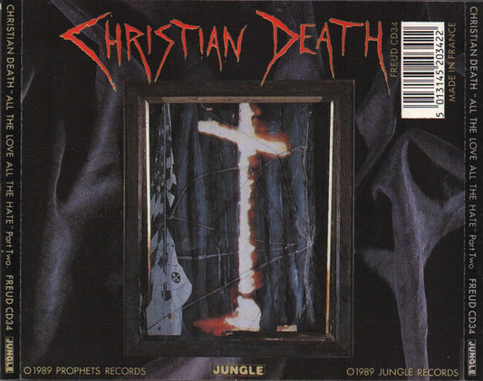 Christian Death : All The Love All The Hate (Part Two: All The Hate) (CD, Album)