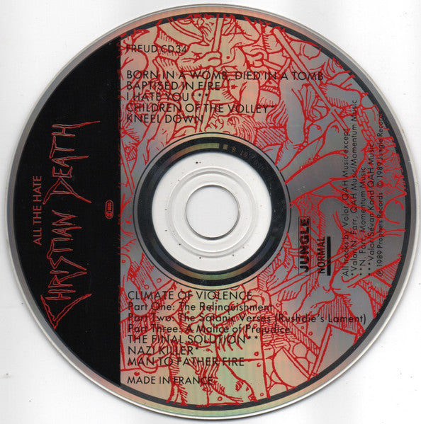 Christian Death : All The Love All The Hate (Part Two: All The Hate) (CD, Album)
