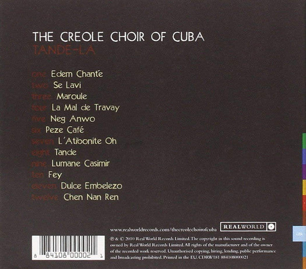 Creole Choir Of Cuba : Tande-La (CD, Album)