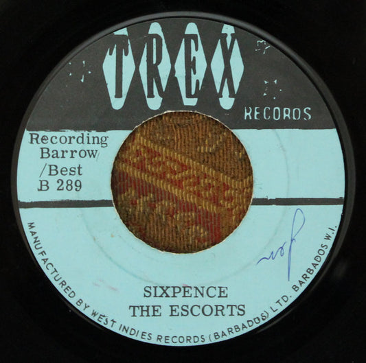 The Escorts (4) : Sixpence / Loving Feeling (7", Single, Blu)
