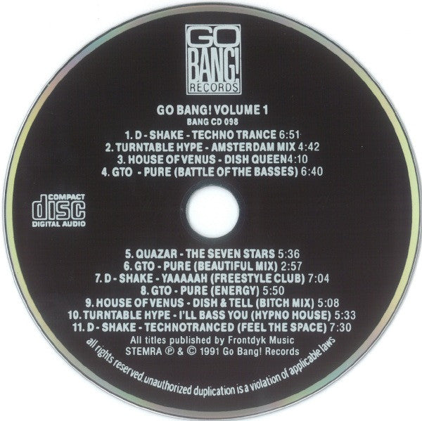 Various : Go Bang! Volume 1 (CD, Comp)