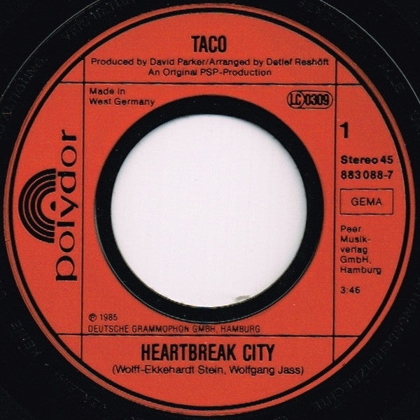 Taco : Heartbreak City (7", Single)