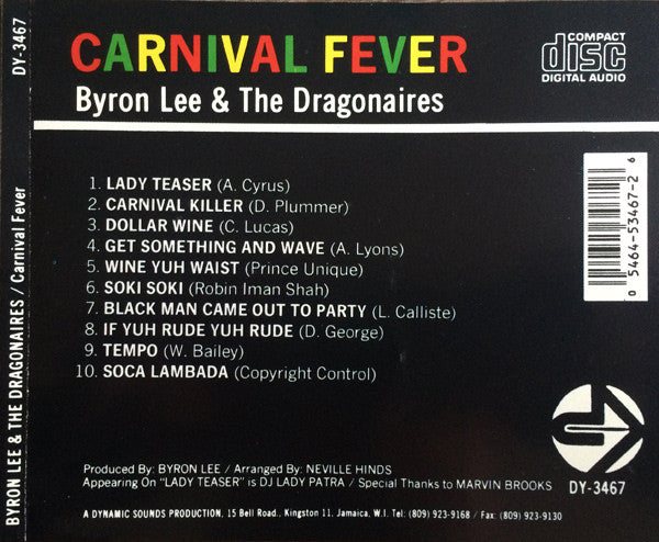 Byron Lee And The Dragonaires : Carnival Fever (CD)