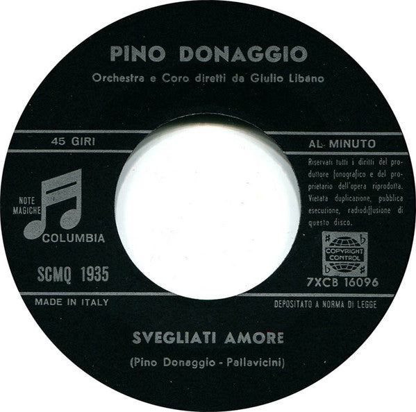 Pino Donaggio : Io Mi Domando (7")