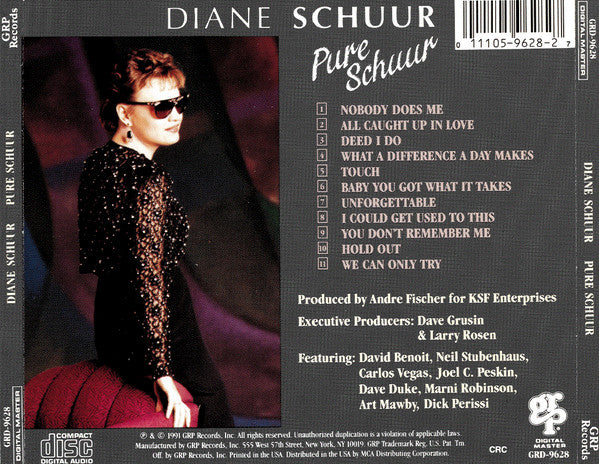 Diane Schuur : Pure Schuur (CD, Album, Club)