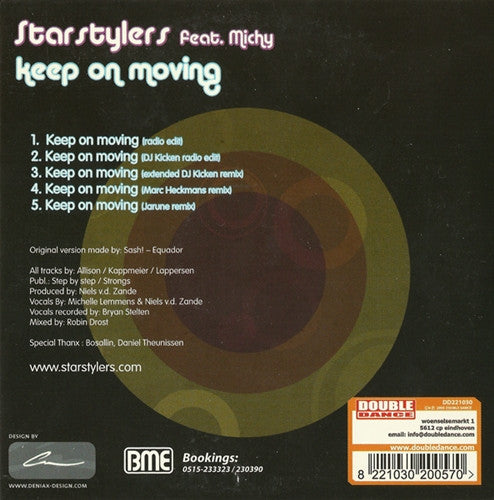 Starstylers Feat. Michy : Keep On Moving (CD, Maxi)