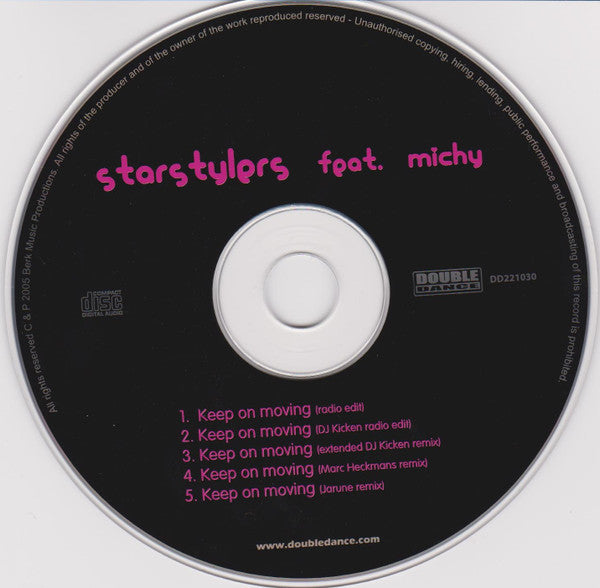 Starstylers Feat. Michy : Keep On Moving (CD, Maxi)