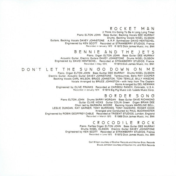 Elton John : Greatest Hits (CD, Comp, Club, RE)