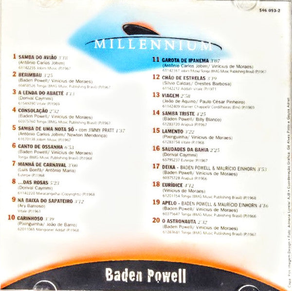 Baden Powell : Millennium - 20 Músicas Do Século XX (CD, Comp)