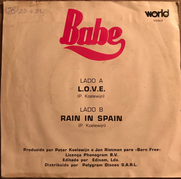 Babe (2) : L.O.V.E. (7", Single)
