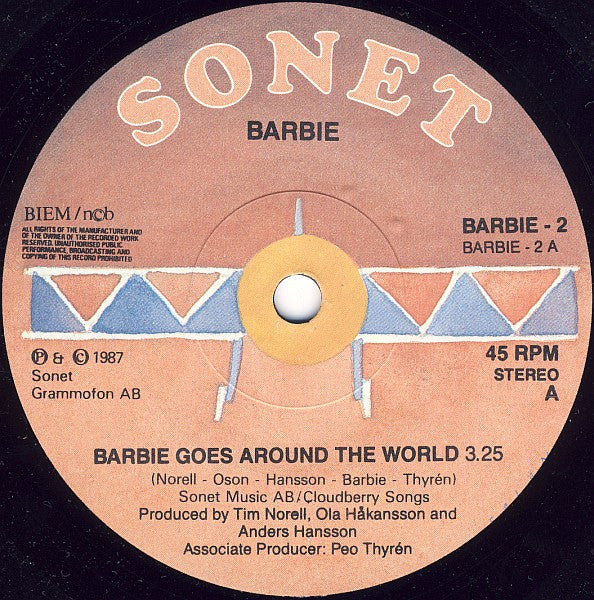 Barbie (3) : Barbie Goes Around The World (7", Single)