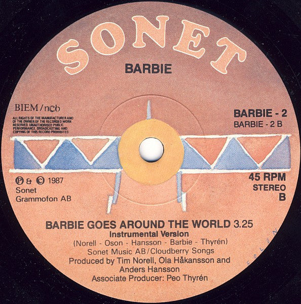 Barbie (3) : Barbie Goes Around The World (7", Single)