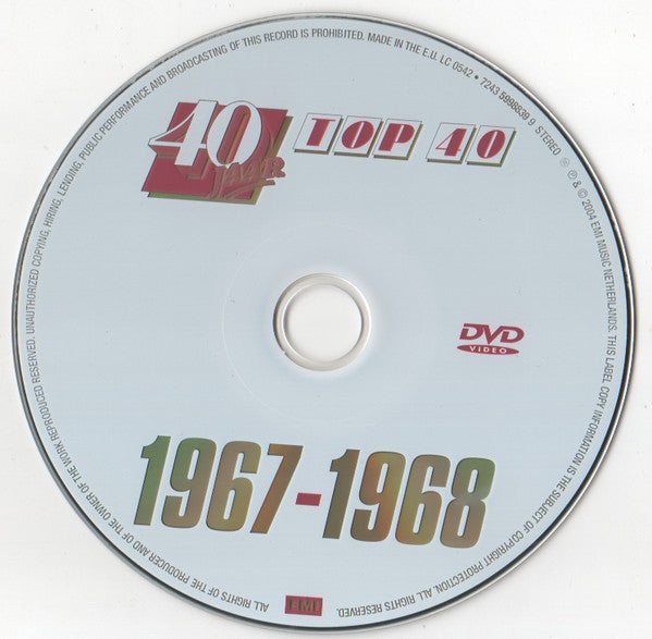 Various : 40 Jaar Top 40 - 1967-1968 (CD, Comp + DVD-V, Comp, PAL)