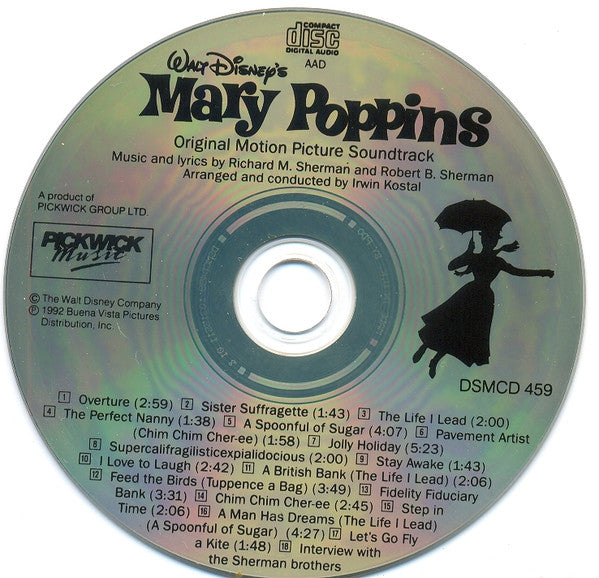 Various : Walt Disney's Mary Poppins (Original Motion Soundtrack) (CD, Album, RE, RM)
