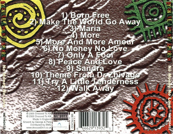 Byron Lee & Mighty Sparrow : No Money No Love (CD, Album)