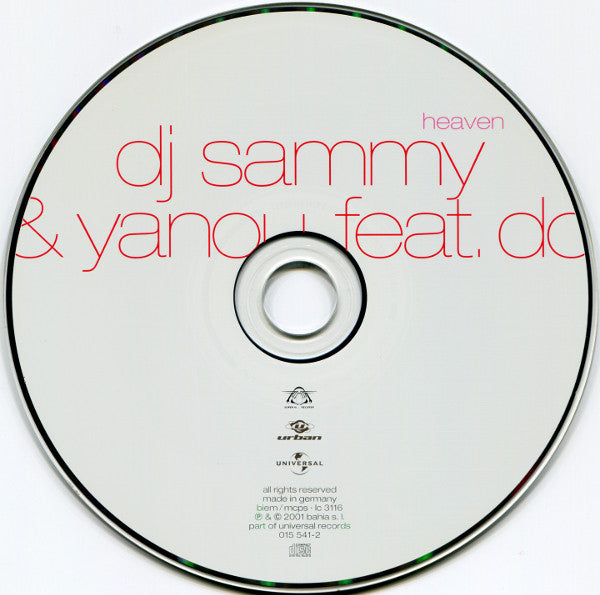 DJ Sammy & Yanou Feat. Do : Heaven (CD, Maxi)