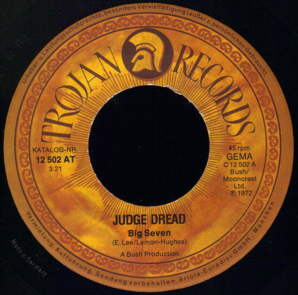 Judge Dread : Big Seven / Dread (7", Single)